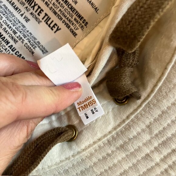 Tilley Size 7 1/4 TMH55 Mash-Up Airflo Sun Hat Hemp Blend Fishing Sports Brown - Picture 12 of 12